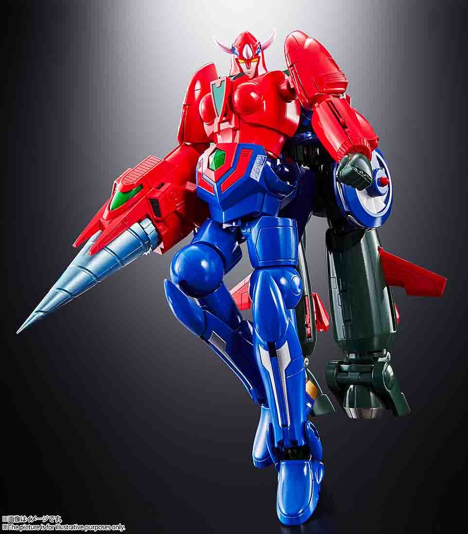 Bandai Soul of Chogokin Getter Robot Go GX-96 Getter Robot Go Figure (Blue)